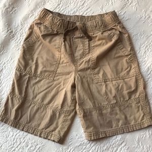 2 pack- Elastic waist khaki and gray shorts